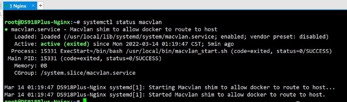 群晖DSM7下,docker中macvlan网络模式配置简单教程 实现macvlan与host网络互通,及互通服务自启动